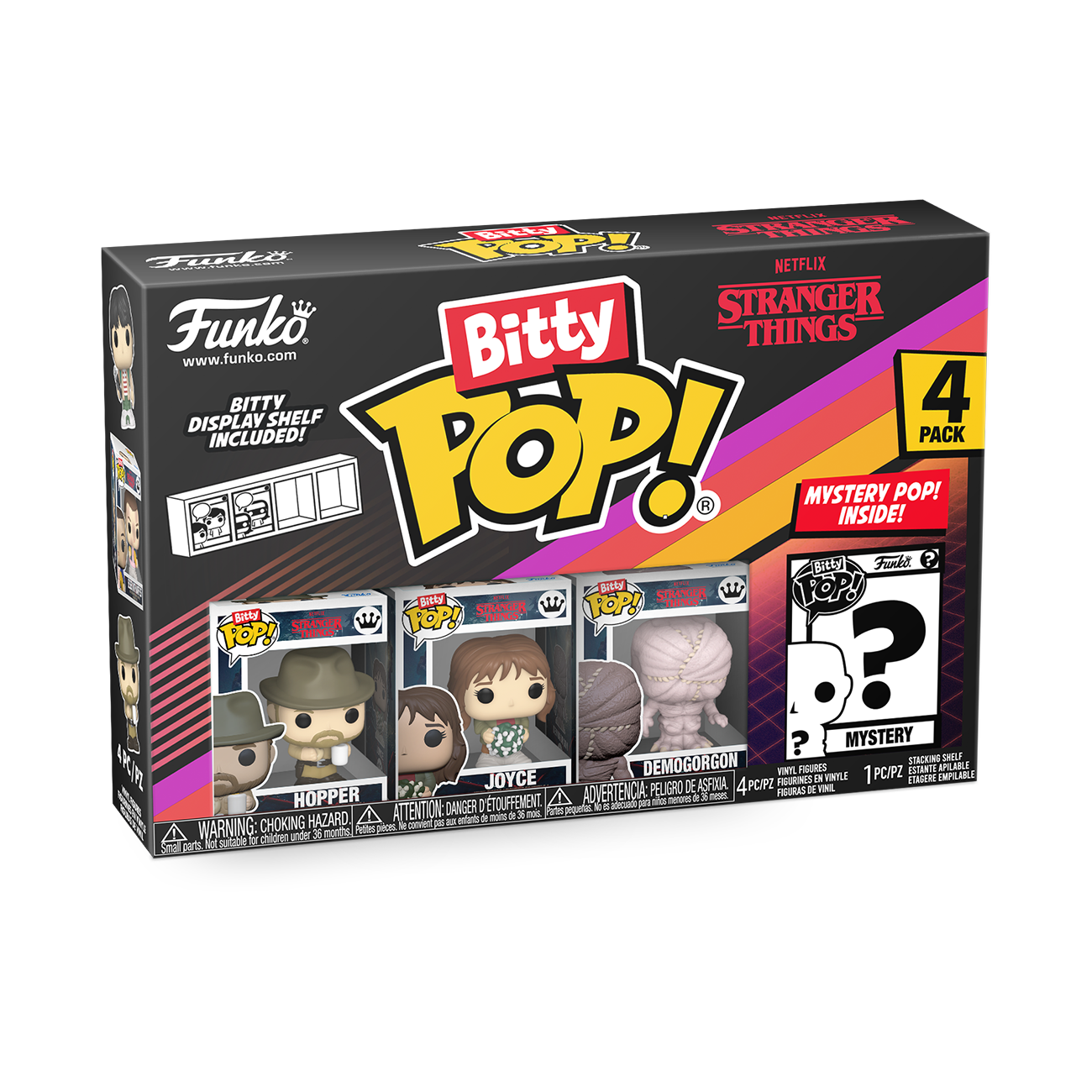Bitty POP!: Hopper 4-Pack - Stranger Things