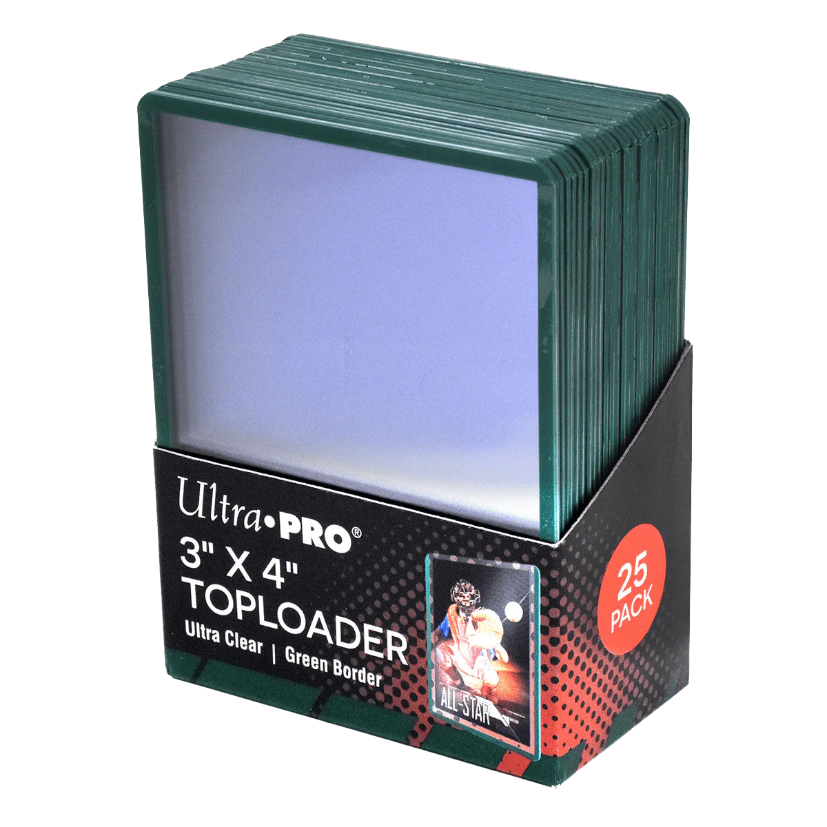 Ultra Pro - Colored Border Toploaders - (25ct) Green