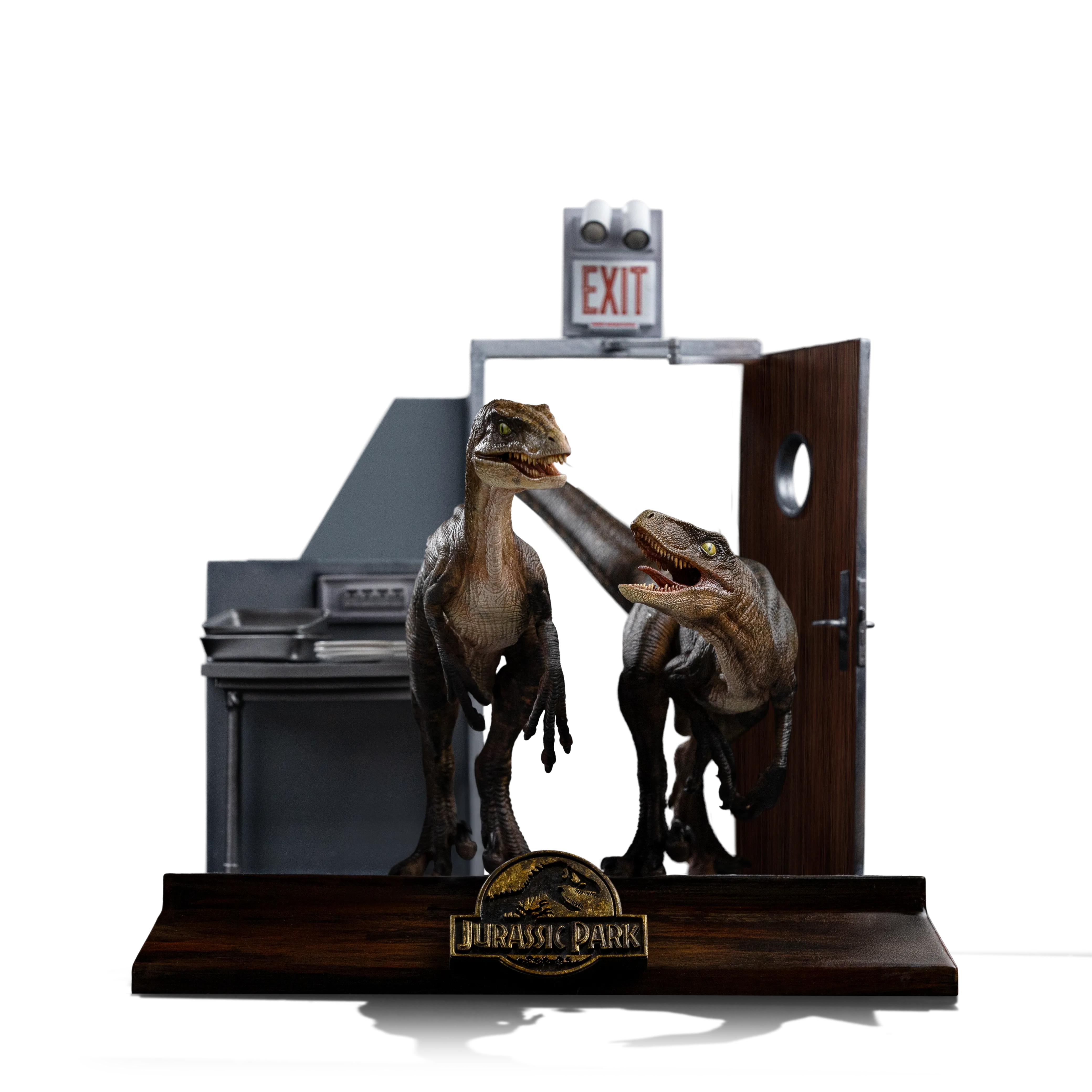Iron Studios: Raptors at the Kitchen´s Door - Jurassic Park Art Scale 1/10