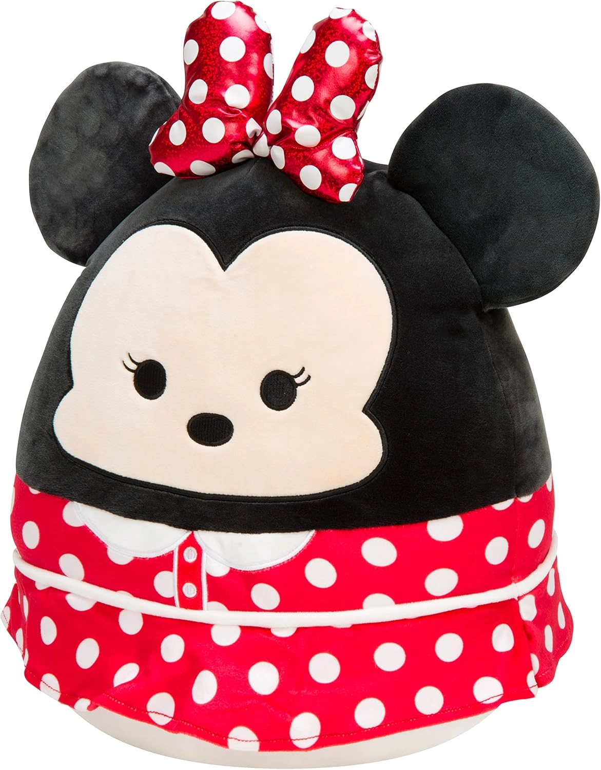 Jazwares | Squishmallows Disney Holly Wood Minnie Mouse Red Polka Dot Dress | 35cm Large Plush