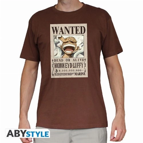 Abysse: One Piece - T-Shirt Herren (L) - Wanted Luffy