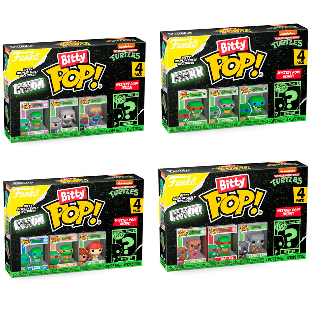 Bitty POP!: Teenage Mutant Ninja Turtles 4PK