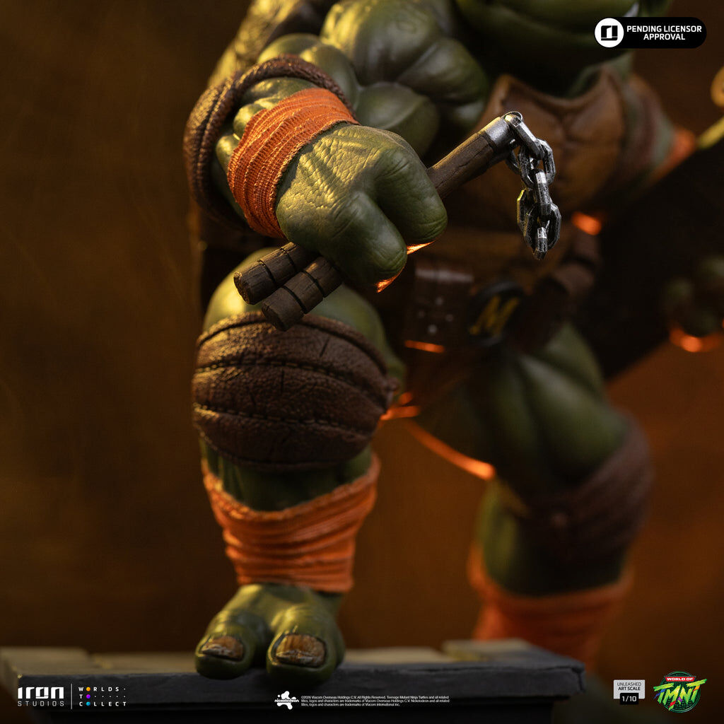 Iron Studios | Michelangelo Unleashed | Teenage Mutant Ninja Turtles Art Scale 1/10