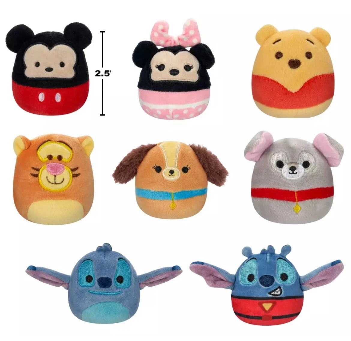 Jazwares | Squishmallows Disney Blind Mystery Squad | Plush Mystery Squad 6cm