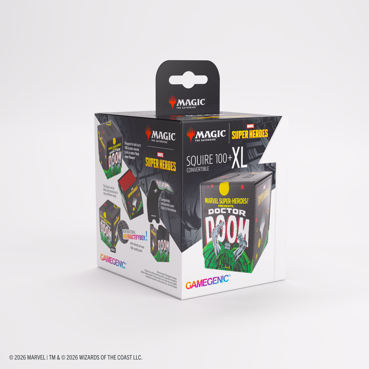 Gamegenic | Marvel Super Heroes - Doctor Doom/Spider-Man | Deckbox Squire 100+ XL