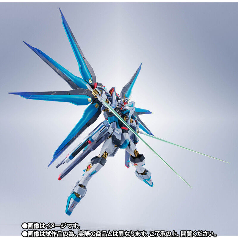 Tamashii Nations | Strike Freedom Gundam Type II (Hatsune Miku Version) Metal Robot Spirits (14cm) | Gundam