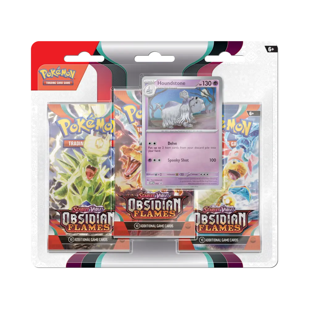 Pokémon TCG: Obsidian Flames (SV3) - 3er Blister (EN)