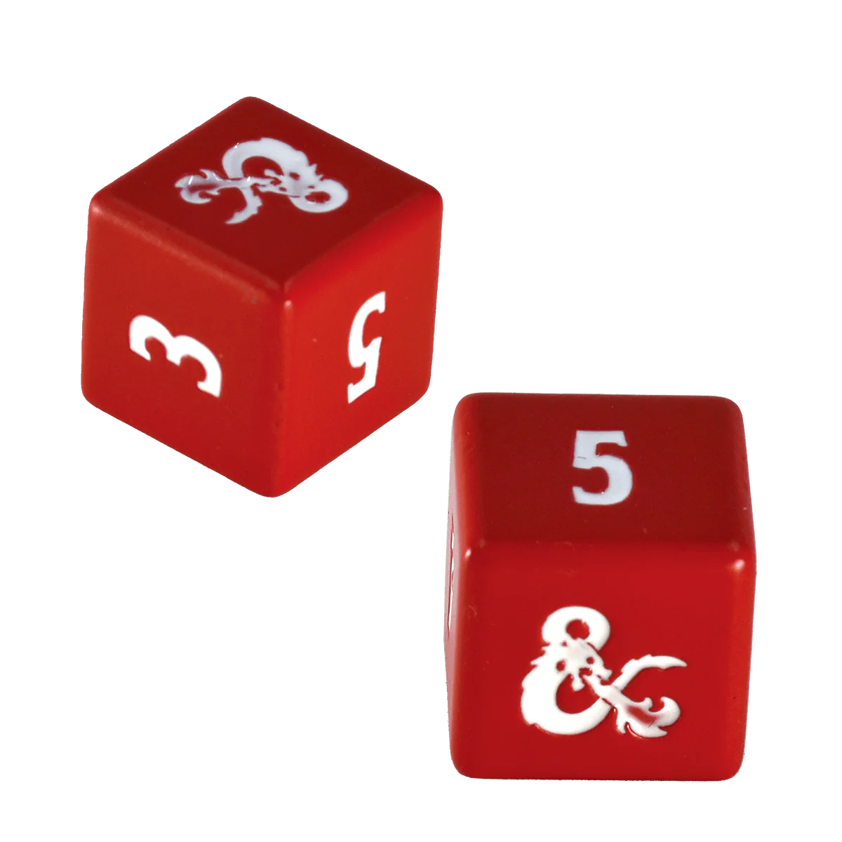 Ultra Pro | Heavy Metal Dice Set D6 Red and White | Dungeons & Dragons