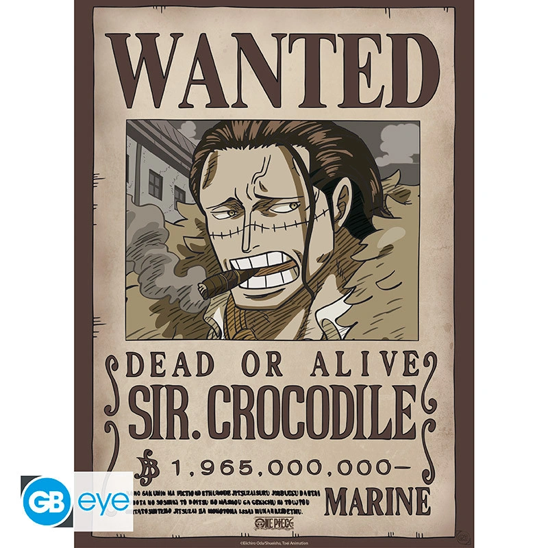 One Piece | Chibi Set 2 Poster (52 x 38cm) Wanted Mihawk & Crocodile | Poster