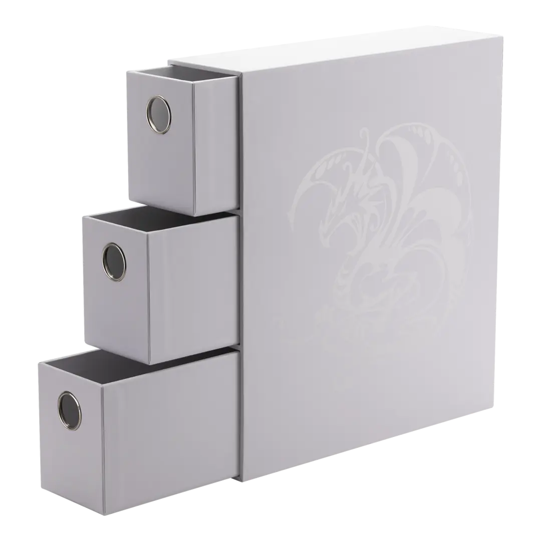 Dragon Shield: Fortress Card Drawers - White