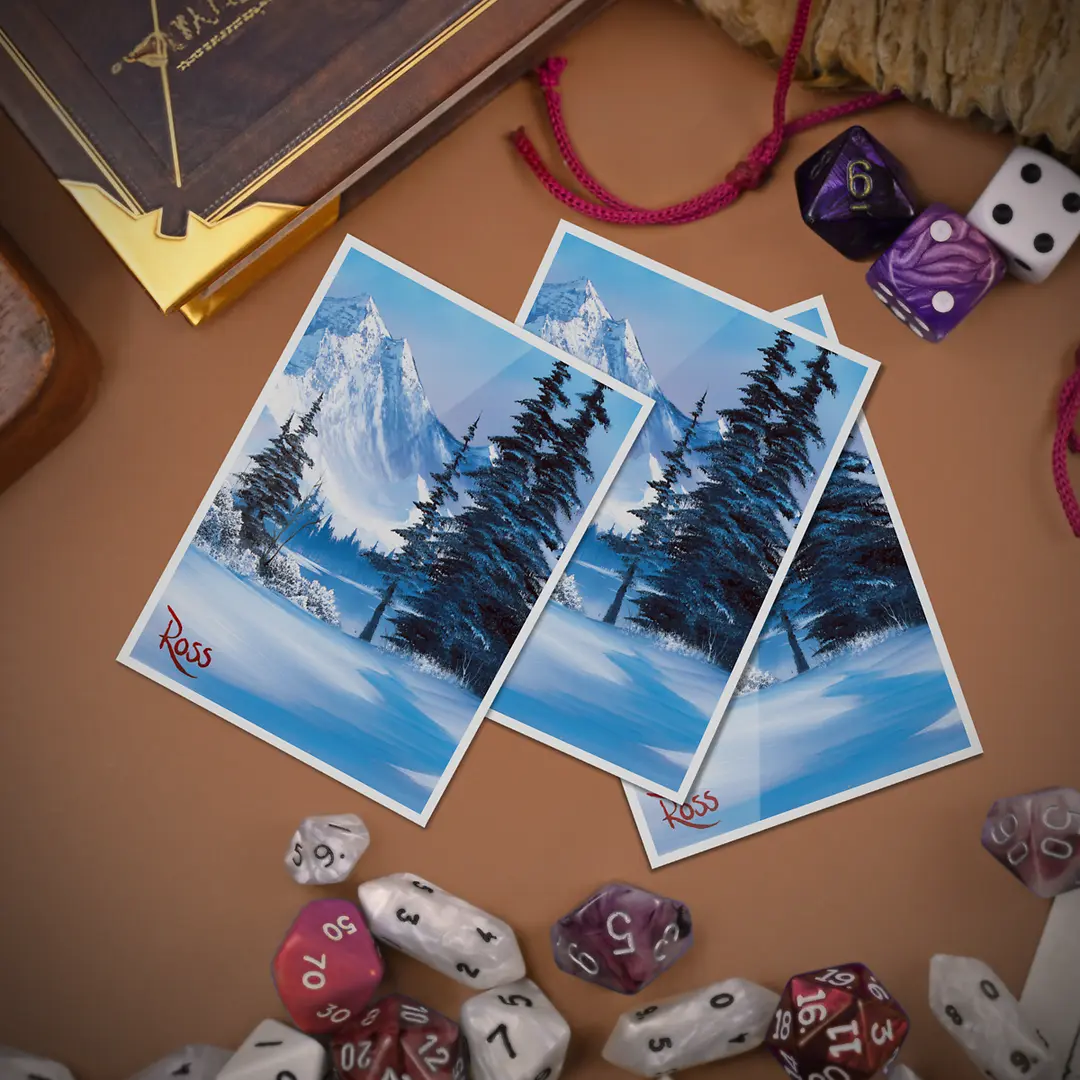 Ultra Pro - Bob Ross - Winter Paradise 105ct APEX Deck Protector Sleeves