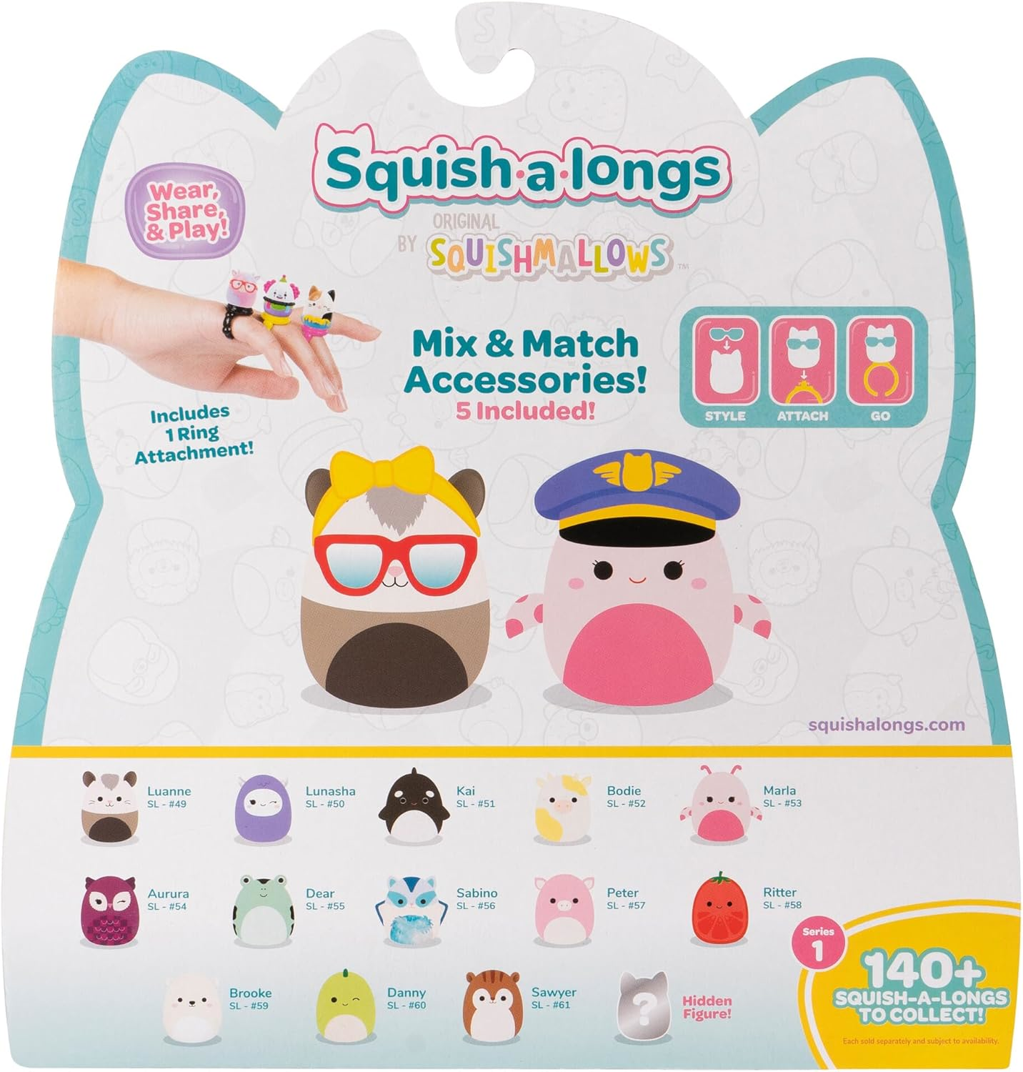 Jazwares | Squish-a-longs Mini-Squish 14-Pack | STYLE 2 W1