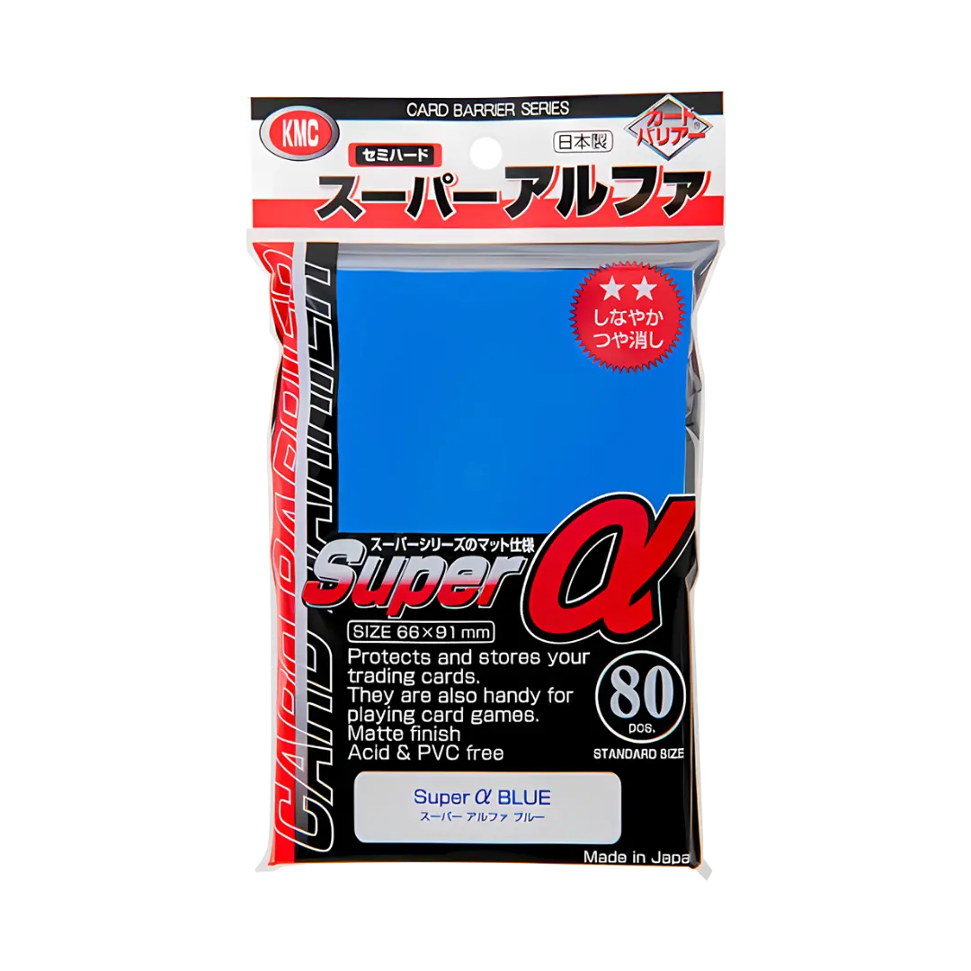 KMC | Standard Sleeves | Super a (Alpha) Blau (80)