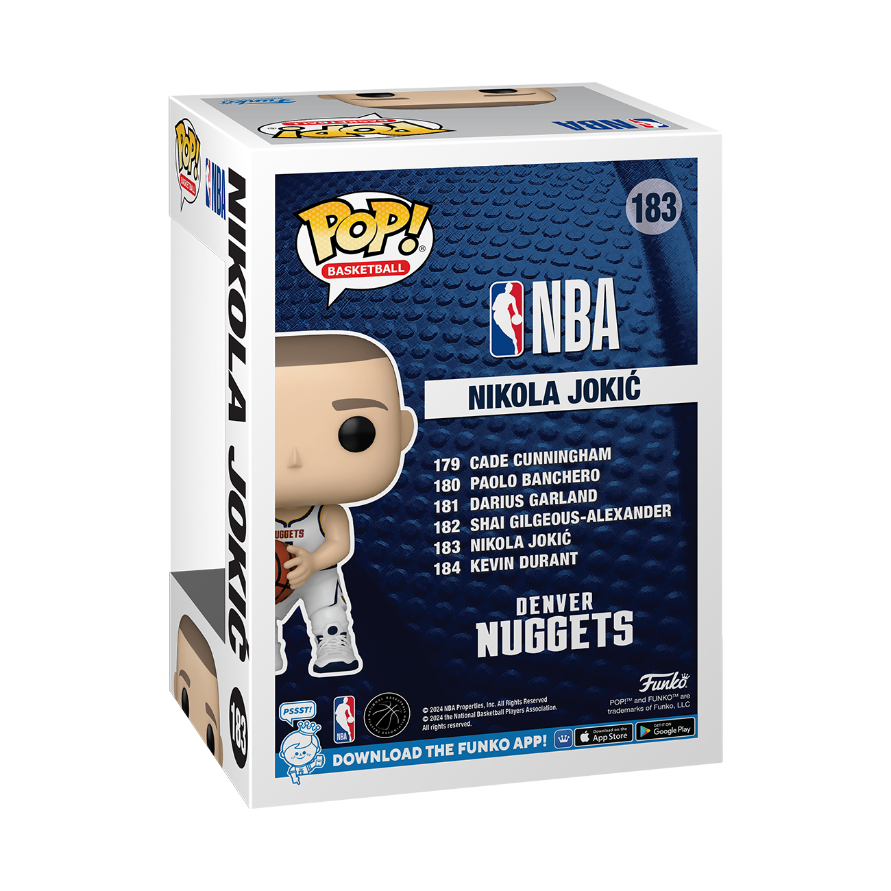 POP! NBA: Nikola Jokić (White Denver Nuggets Jersey) - NBA