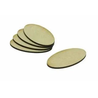 Kraken Wargames | MDF Base Oval | 60x35mm (20 Stück)