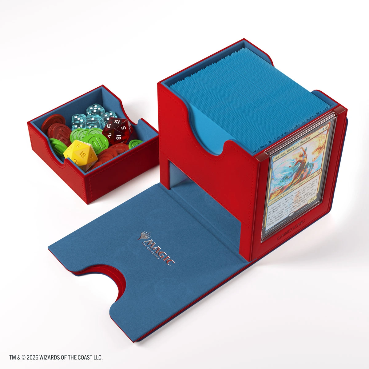 Gamegenic | Secrets of Strixhaven - Rot/Blau | Deckbox Sidekick Plus100+ XL