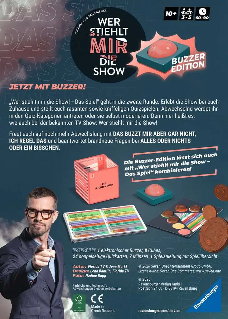 Ravensburger | Wer stiehlt mir die Show - Das Spiel | Brettspiel