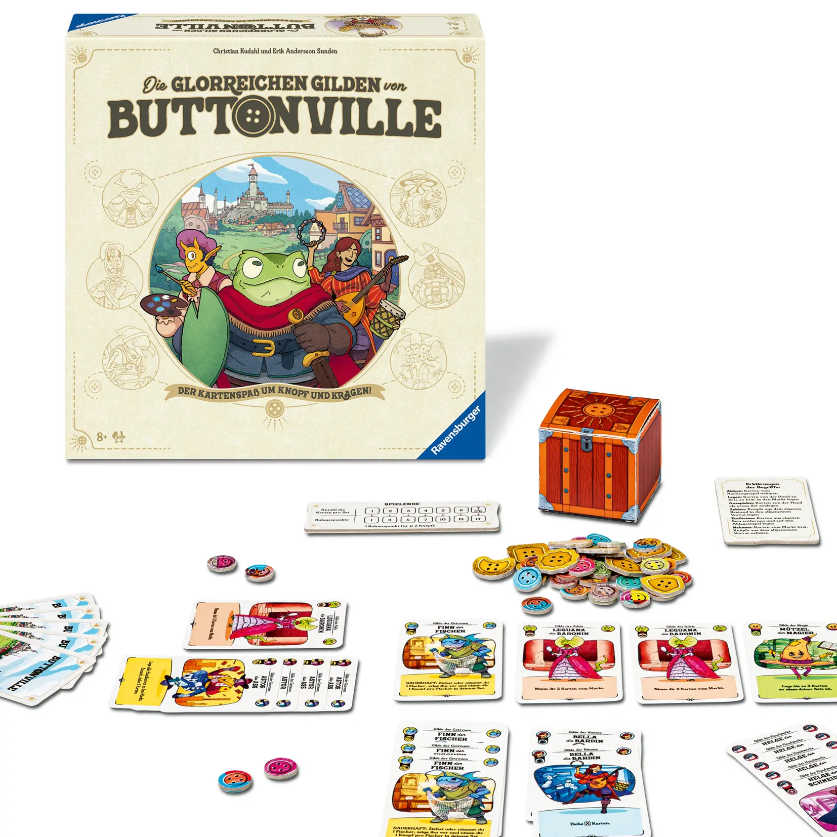 Ravensburger | Die glorreichen Gilden von Buttonville | Gesellschaftsspiel