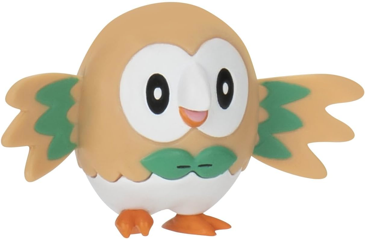 Pokémon | Battle Figure 2 Pack | Tatsugiri (Curly Form) & Rowlet