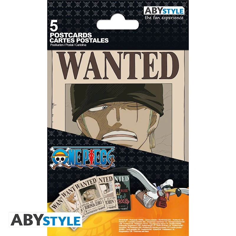 One Piece | (14,8 x 10,5cm) - Wanted Set 2 | Postcards