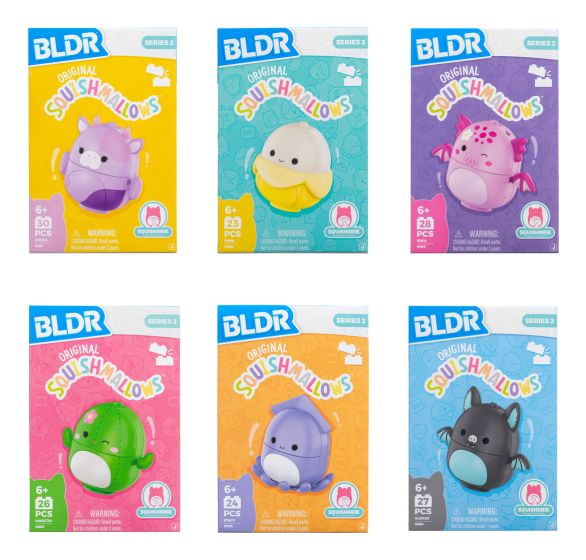 Squishmallows | BLDR Building Set | 2" Figure Assortment (INTL)