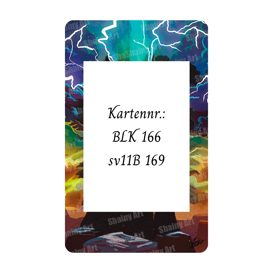 Blossom | Zekrom ex | Extended Art Acryl Case für Pokémon