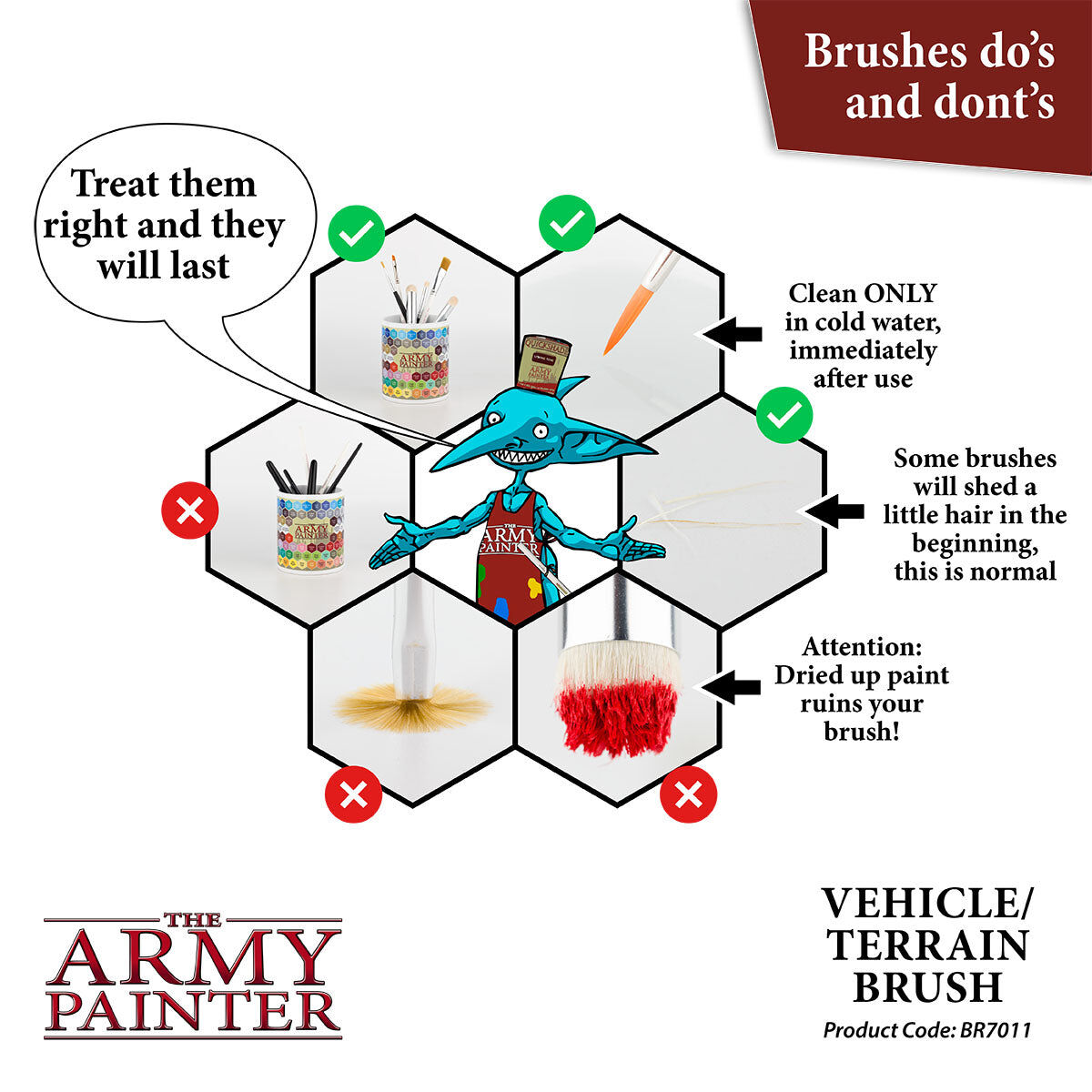 The Army Painter - Vehicle & Scenery - Wargamer Brush