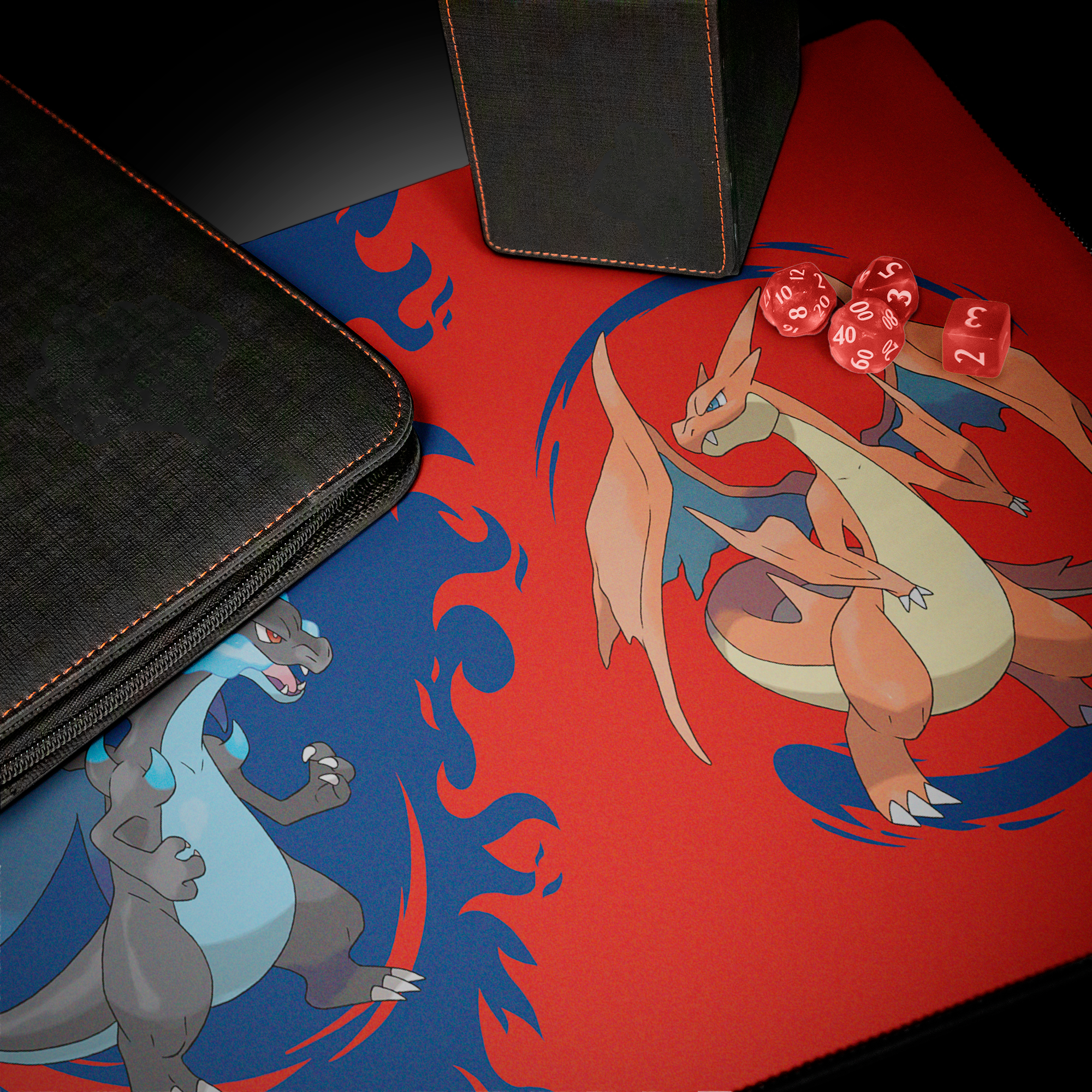 Ultra Pro: Mega Charizard X and Mega Charizard Y - Playmat für Pokémon TCG