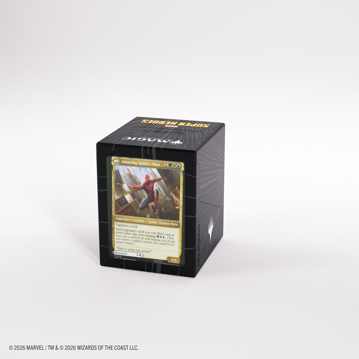 Gamegenic | Marvel Super Heroes - Comic Burst Black | Deckbox Bastion 100+ XL