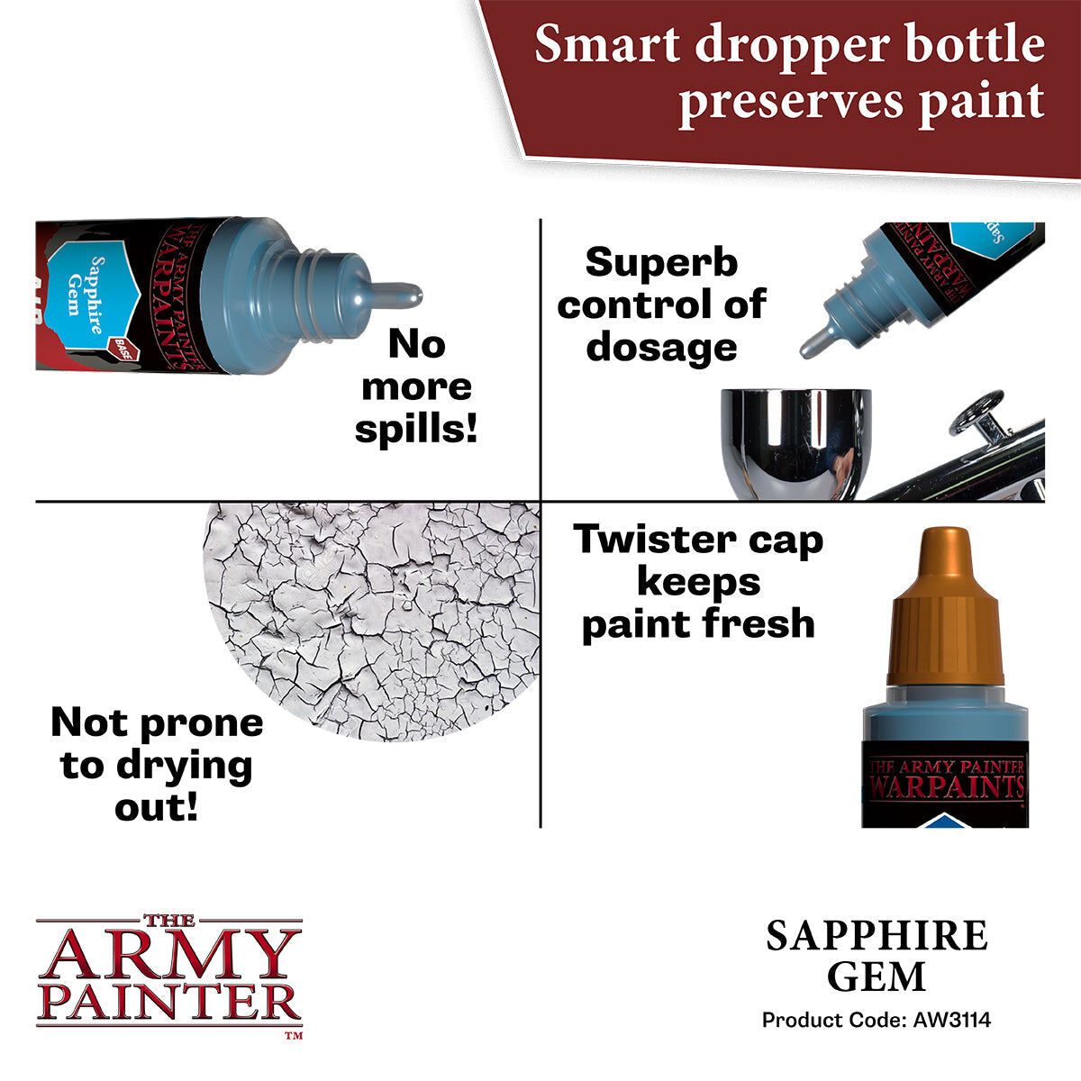 The Army Painter - Sapphire Gem - Warpaints Air