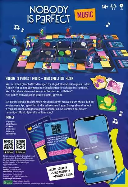 Ravensburger | Nobody Is Perfect - Music Edition | Partyspiel
