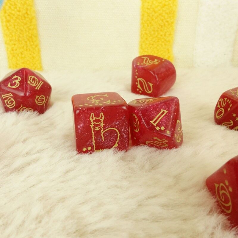 Q Workshop | Puffy | Llama Dice Set