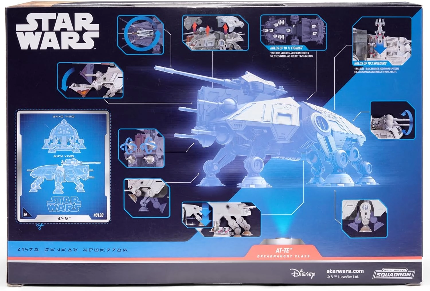 Jazwares | Star Wars Micro Galaxy Squadron at-TE | 23cm Figure