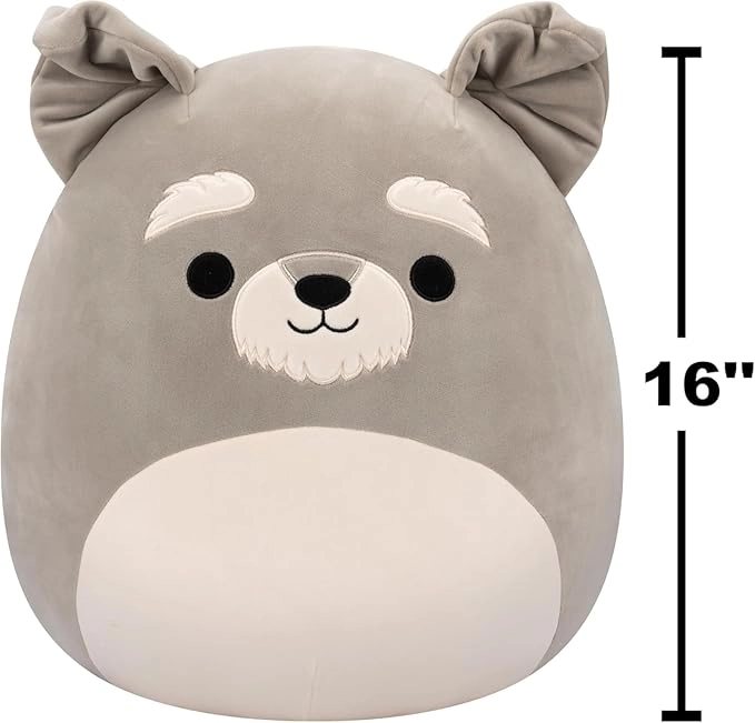 Jazwares | Squishmallows Shaun Grey Schnauzer | 40cm Large Plush