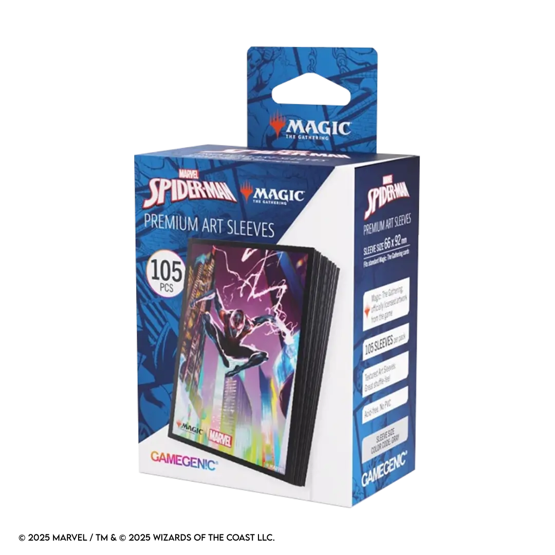Gamegenic | Spider-Man / Miles Morales | Premium Art Sleeves (105 Stück) Magic: The Gathering