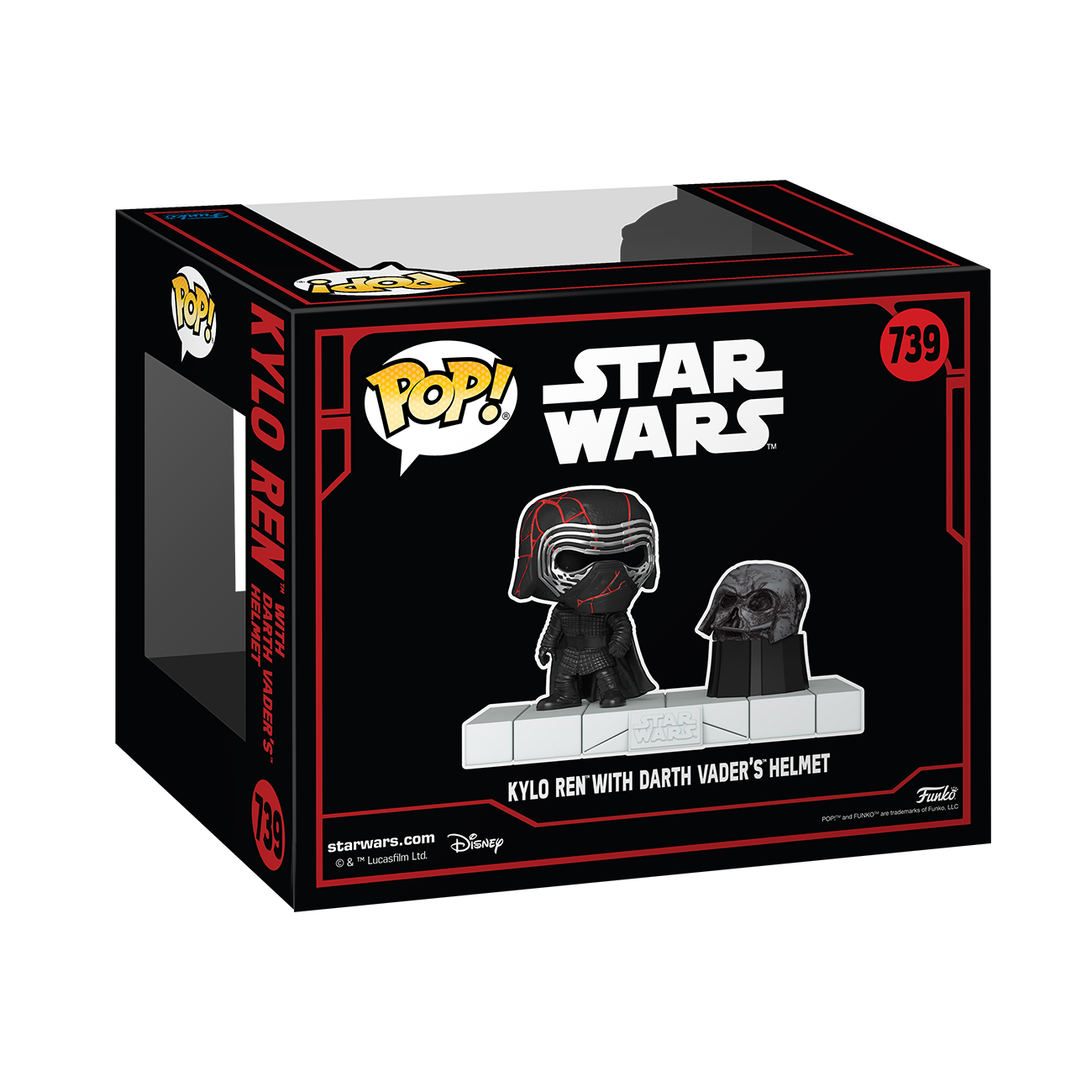 POP Deluxe: Kylo Ren with Darth Vader's Helmet - Star Wars