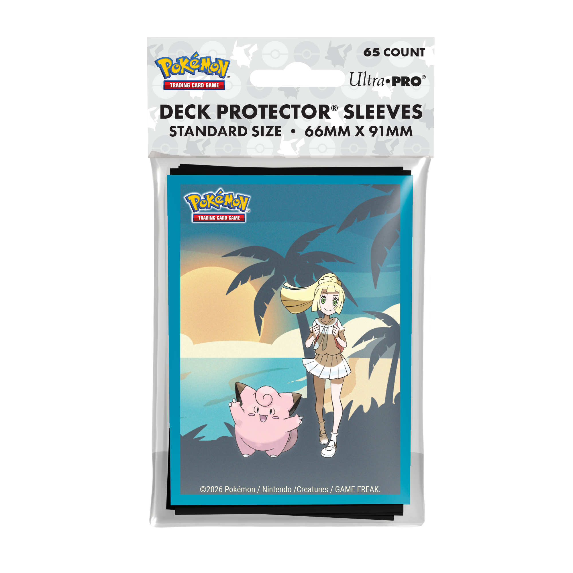 Ultra Pro | Lillie and Clefairy | Deck Protector Sleeves (65ct)