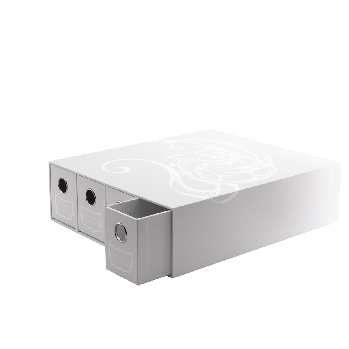 Dragon Shield | Fortress Card Drawer | Horizontal 4 White