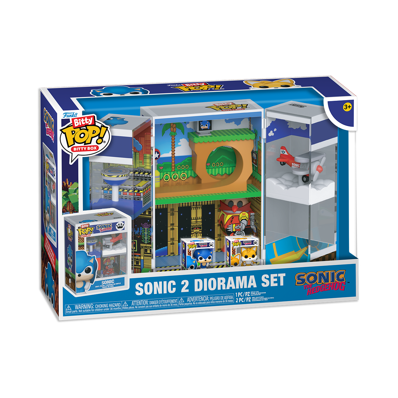 Bitty Boxes | Sonic 2 Diorama Set | Sonic The Hedgehog