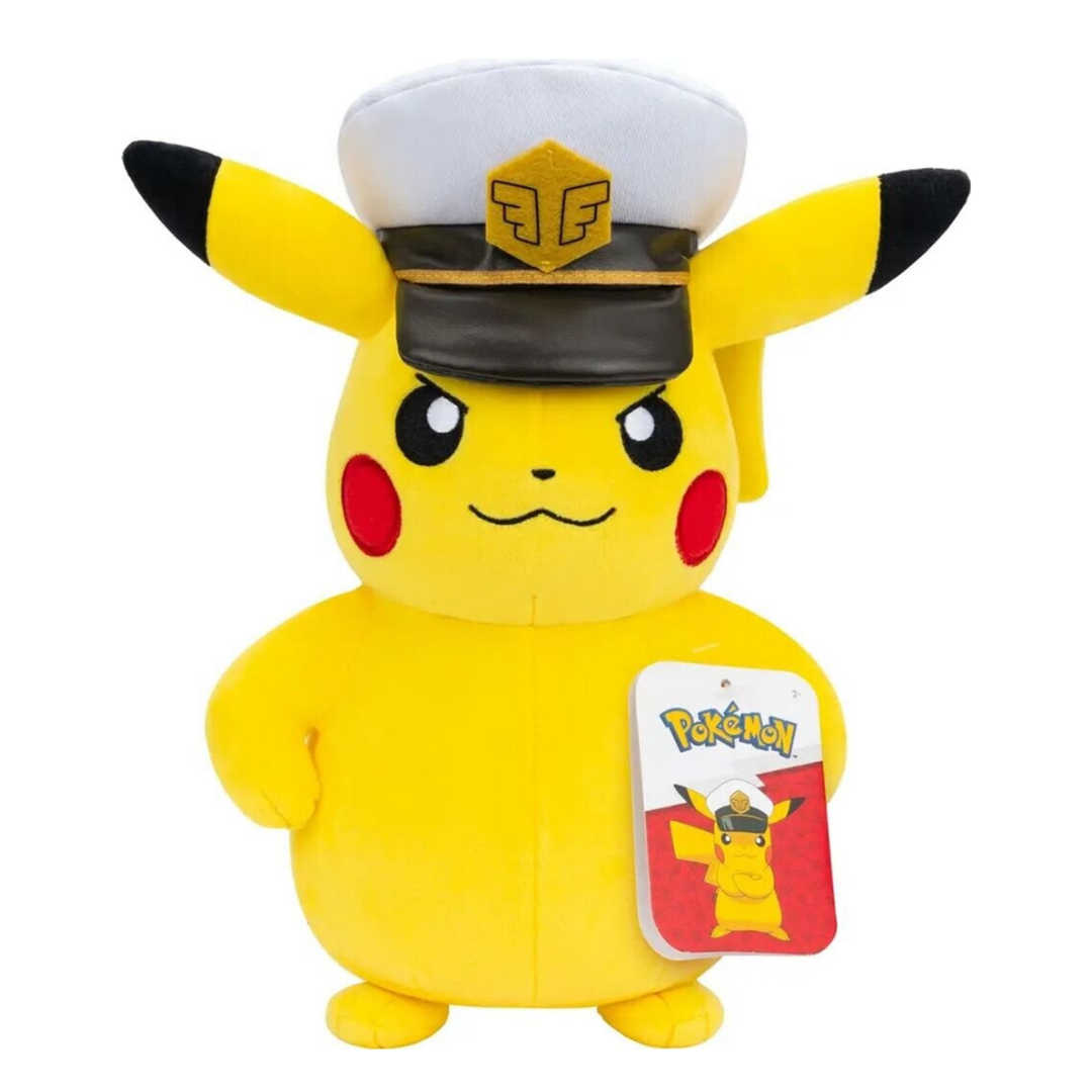 Jazwares | Captain Pikachu (20cm) | Plush Toy