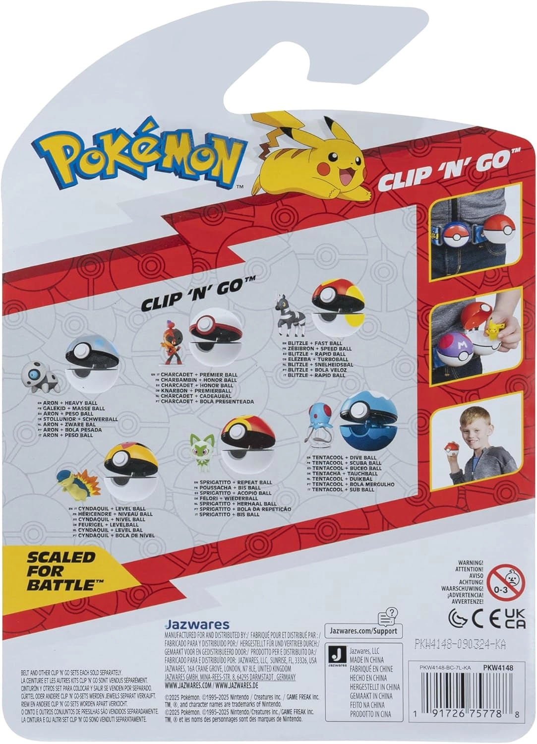 Pokémon | Charcadet with Premier Ball | Clip 'N' Go