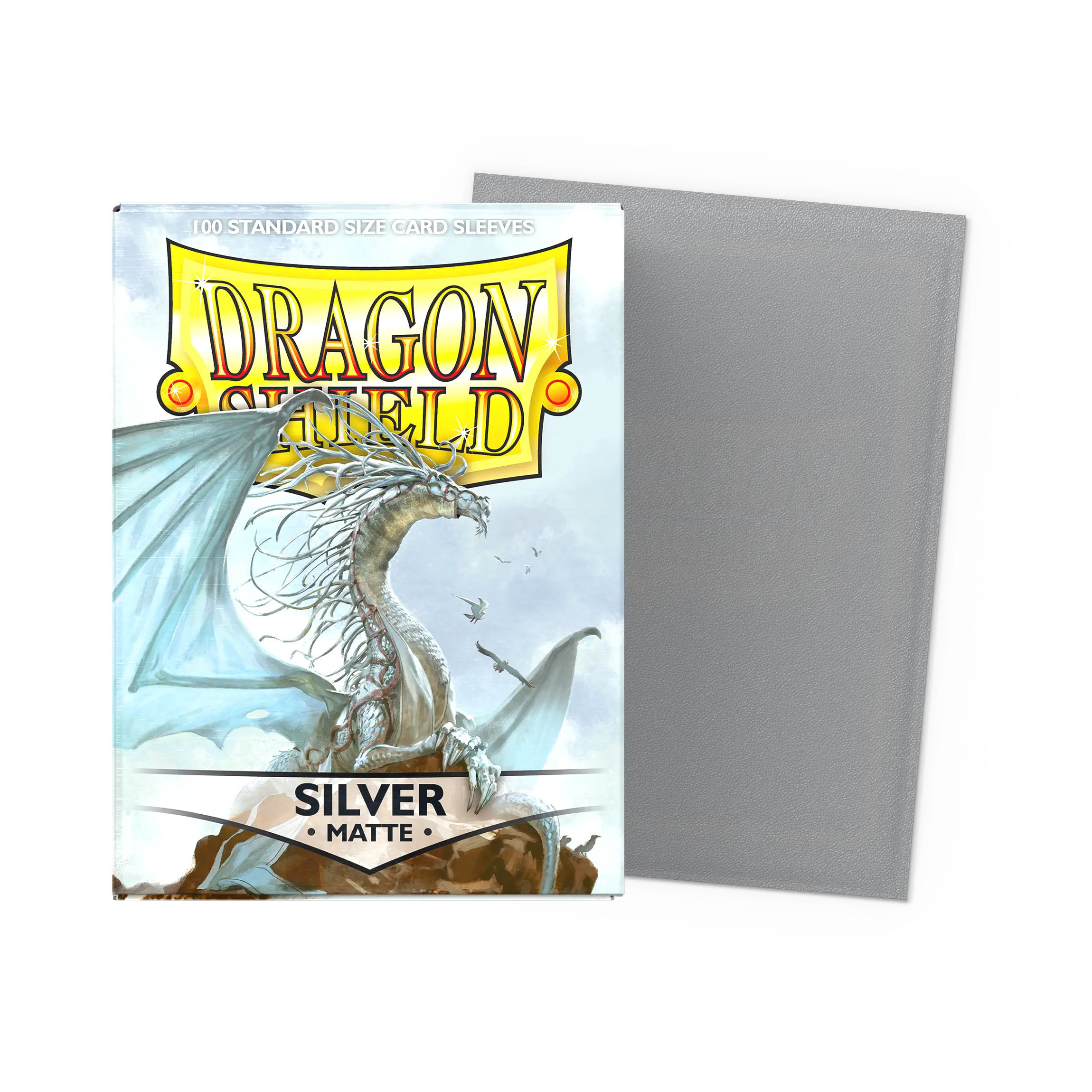 Dragon Shield: Silver - Matte Sleeves - Standard Size