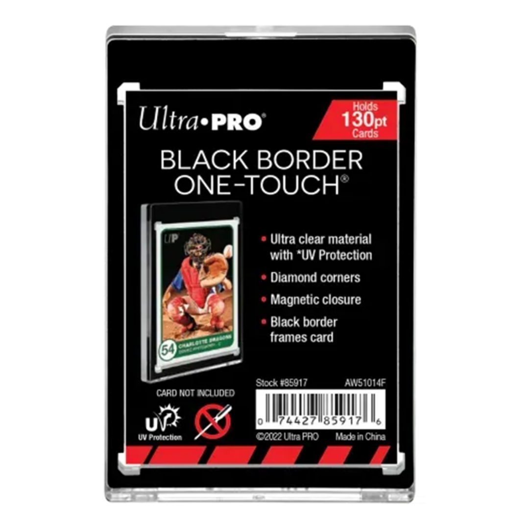 Ultra Pro | Black Border UV One-Touch (130pt) | Magnetic Holder