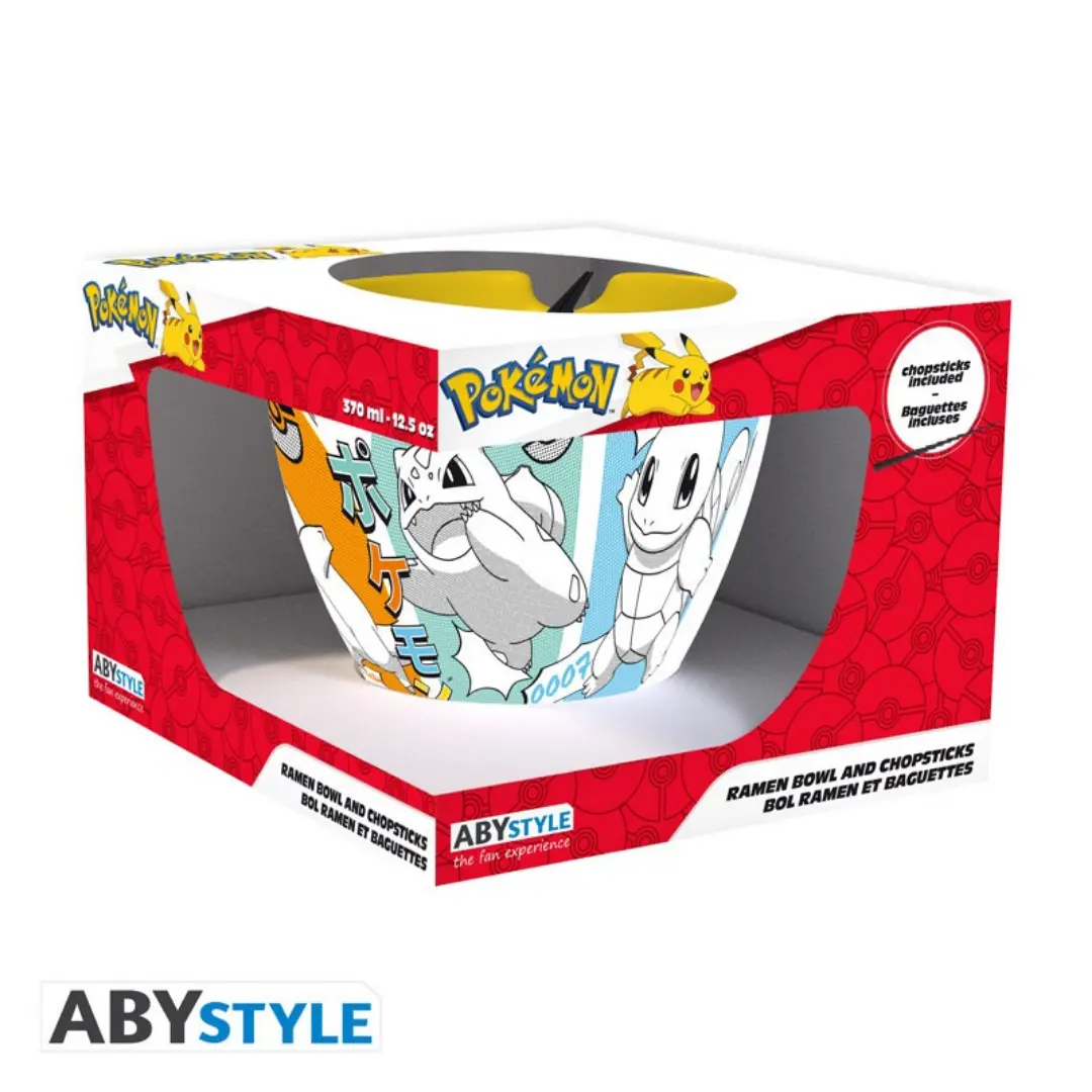 Abysse | Starter Pokémon Ramen Schüssel mit Essstäbchen | Pokémon