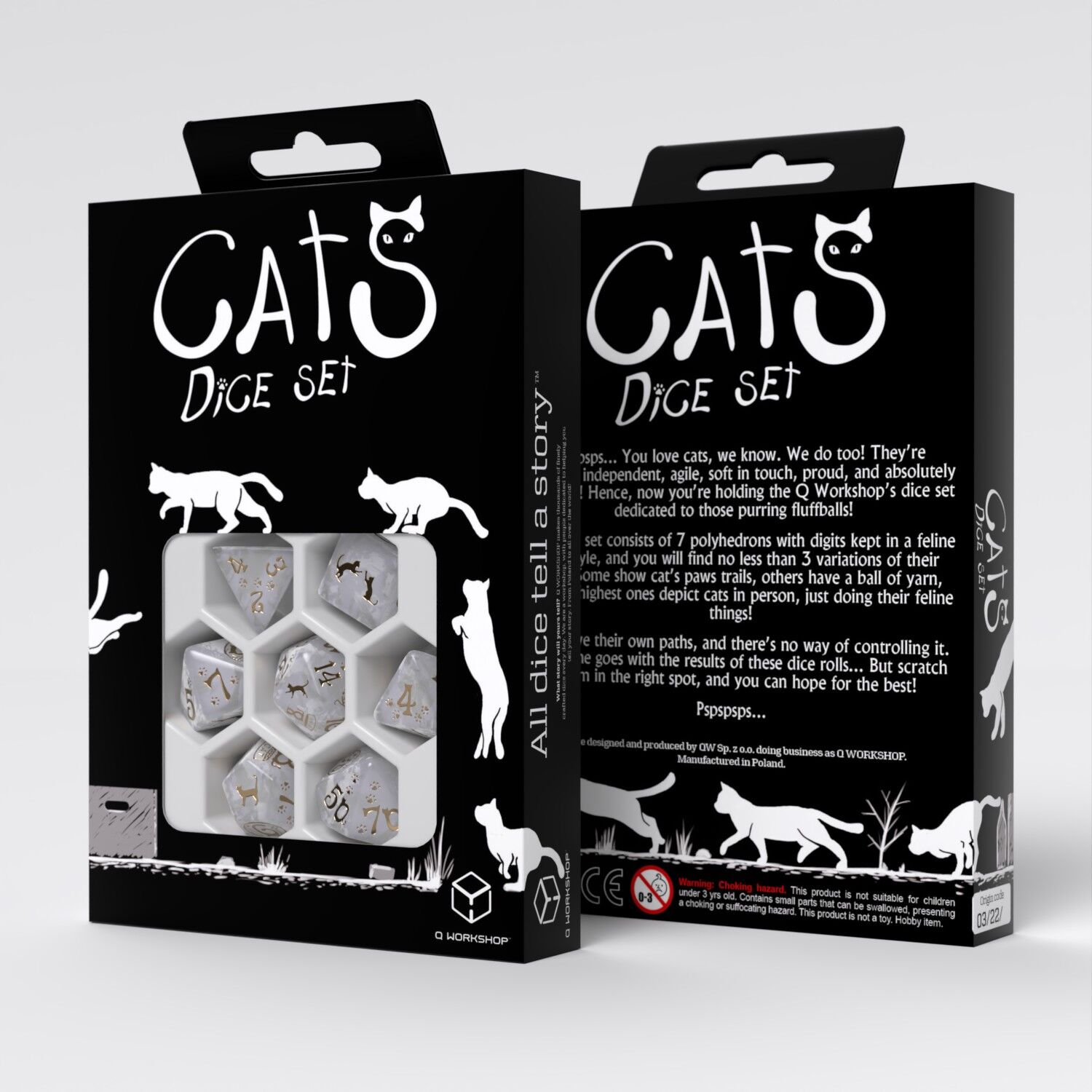 Q Workshop | Purrl | CATS Dice Set