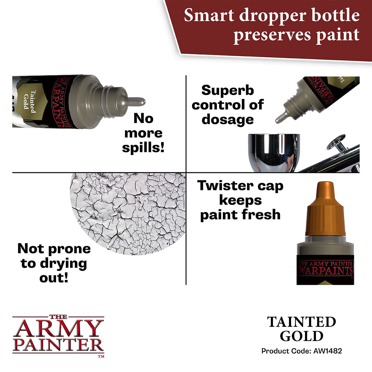 The Army Painter - Tainted Gold - Warpaints Air Metallics