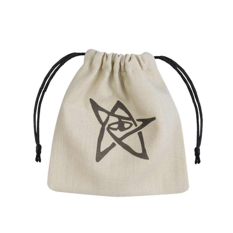 Q Workshop | Beige & Black | Call Of Cthulhu Dice Bag