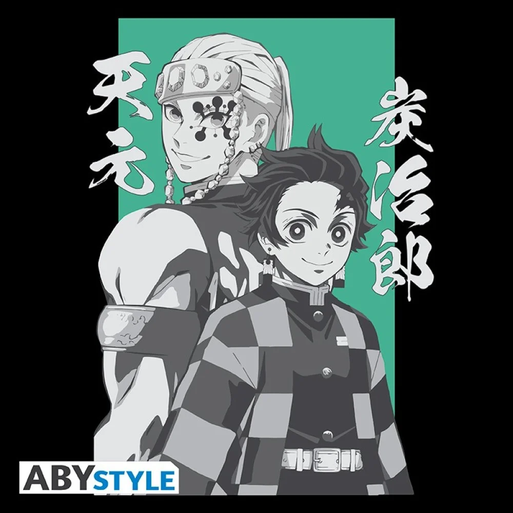 Abysse: Demon Slayer - New Fit T-Shirt Herren (L) - Tanjiro & Tengen