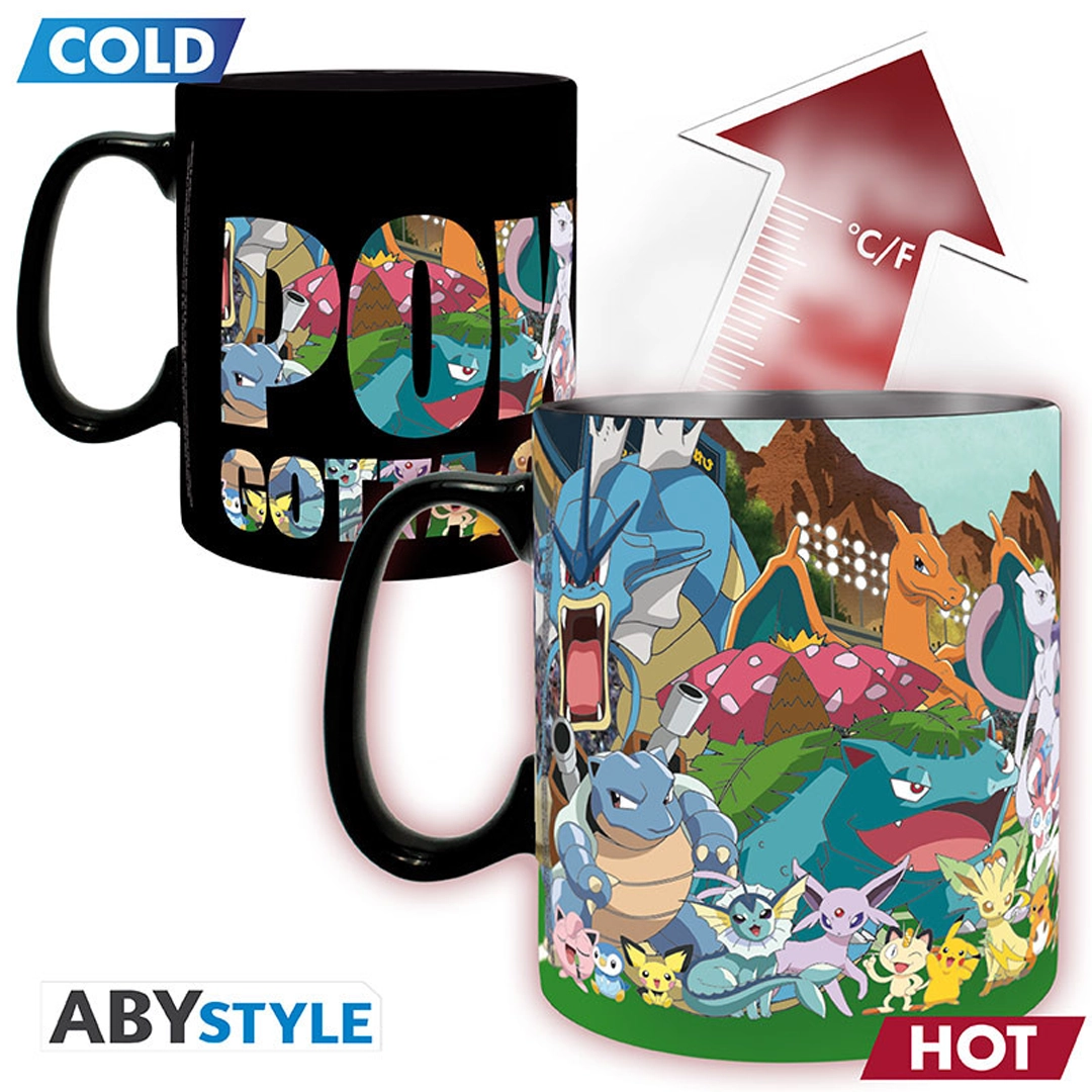 Abysse: Pokémon - Mug Heat Change 460 ml - "Gotta catch em all"