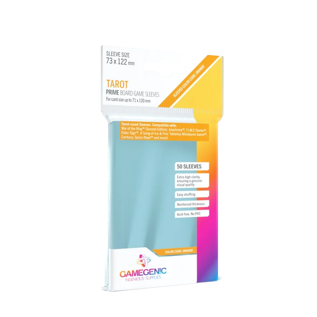 Gamegenic | Prime Board Game Sleeves |Orange 73x122mm -50